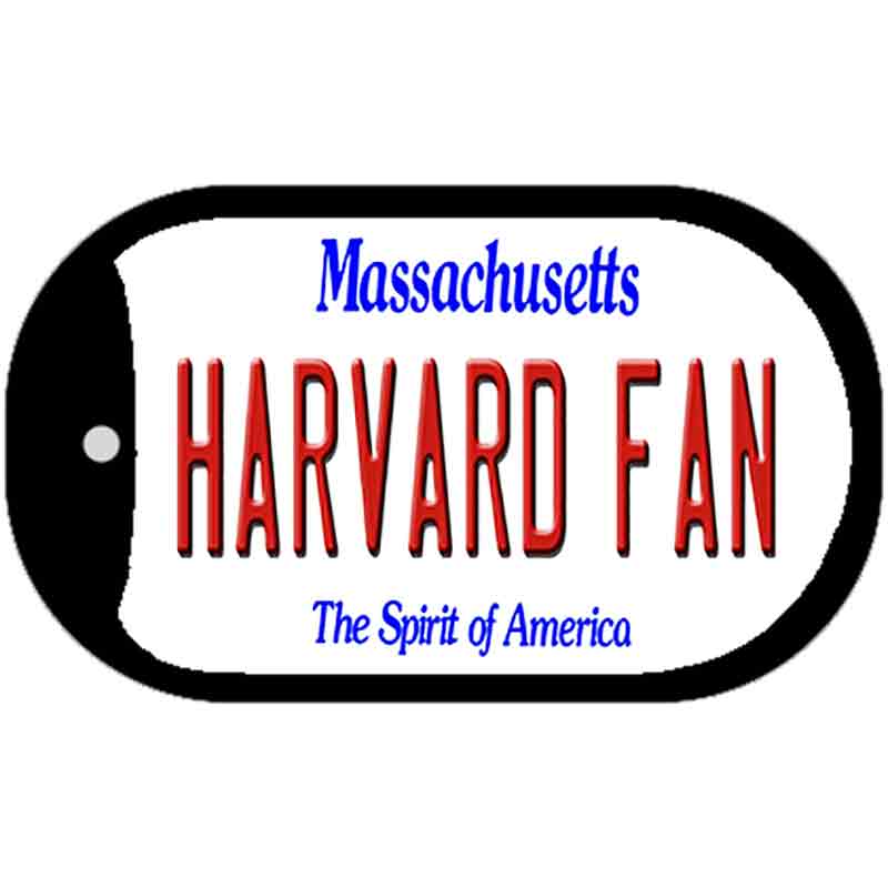 Harvard Fan Novelty Metal Dog Tag Necklace DT-12828