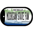 Michigan State Fan Novelty Metal Dog Tag Necklace DT-12836