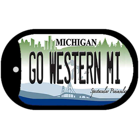 Go Western Michigan Novelty Metal Dog Tag Necklace DT-12840