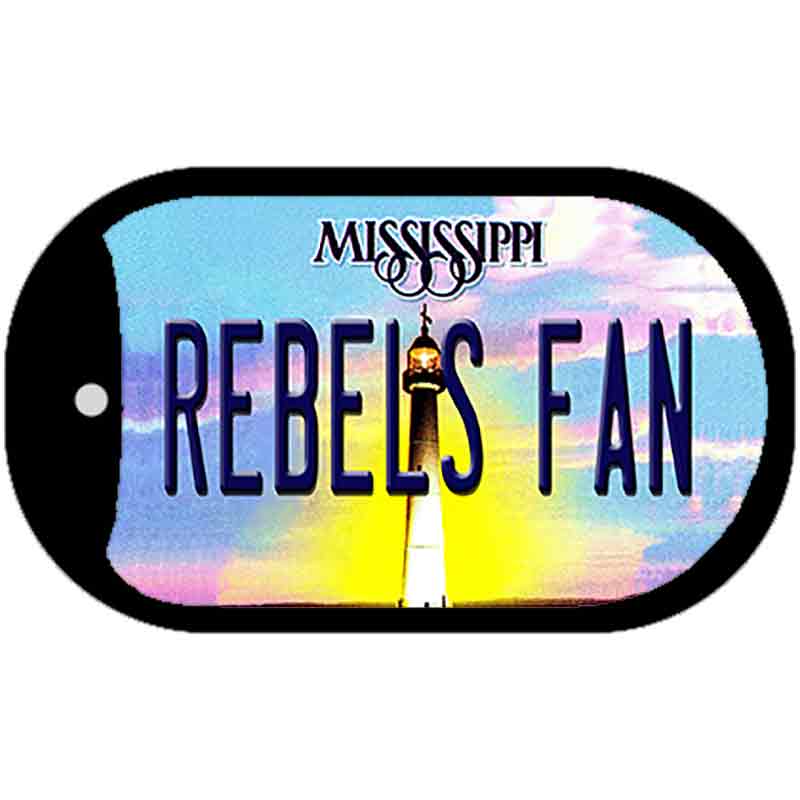 Rebels Fan Novelty Metal Dog Tag Necklace DT-12851