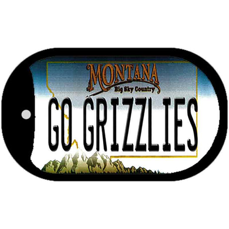 Go Grizzlies Novelty Metal Dog Tag Necklace DT-12862