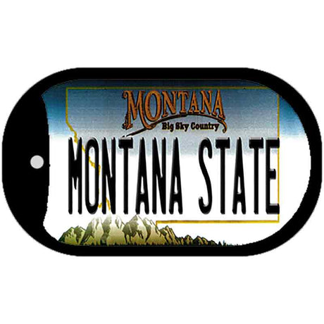 Montana State Novelty Metal Dog Tag Necklace DT-12864