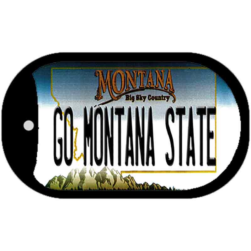 Go Montana State Novelty Metal Dog Tag Necklace DT-12865