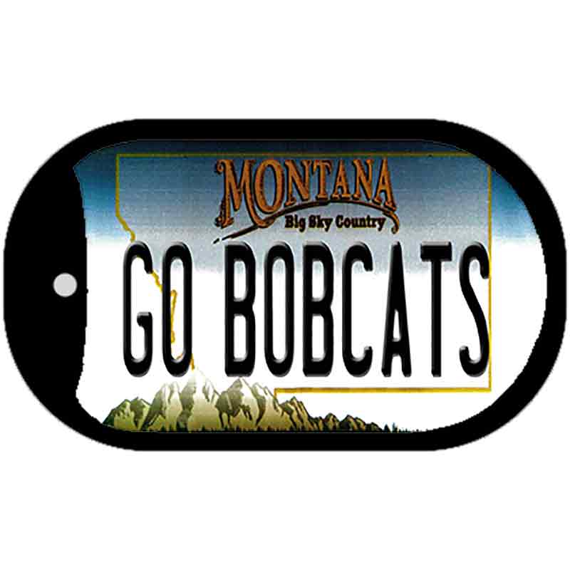 Go Bobcats Novelty Metal Dog Tag Necklace DT-12868