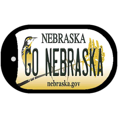 Go Nebraska Novelty Metal Dog Tag Necklace DT-12870