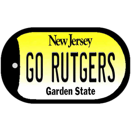 Go Rutgers Novelty Metal Dog Tag Necklace DT-12890