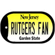 Rutgers Fan Novelty Metal Dog Tag Necklace DT-12891