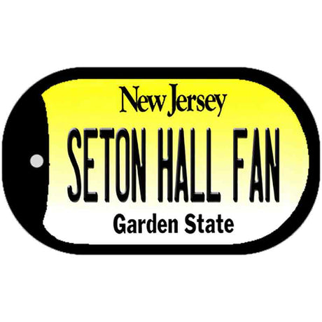 Seton Hall Fan Novelty Metal Dog Tag Necklace DT-12897