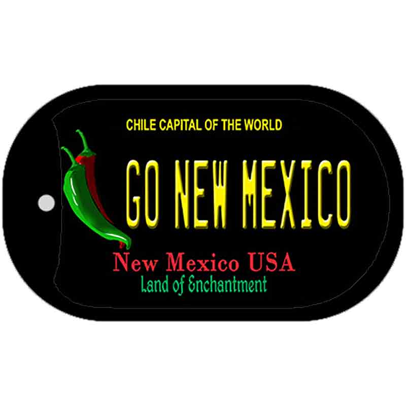 Go New Mexico Novelty Metal Dog Tag Necklace DT-12901