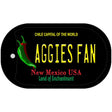 Aggies Fan Novelty Metal Dog Tag Necklace DT-12911