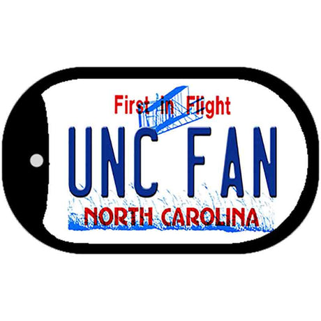 Univ North Carolina Fan Novelty Metal Dog Tag Necklace DT-12939