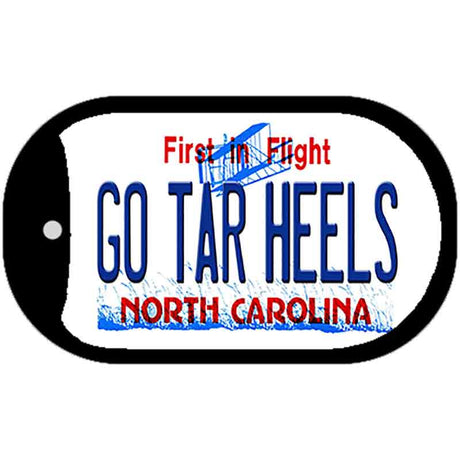 Go Tar Heels Novelty Metal Dog Tag Necklace DT-12940