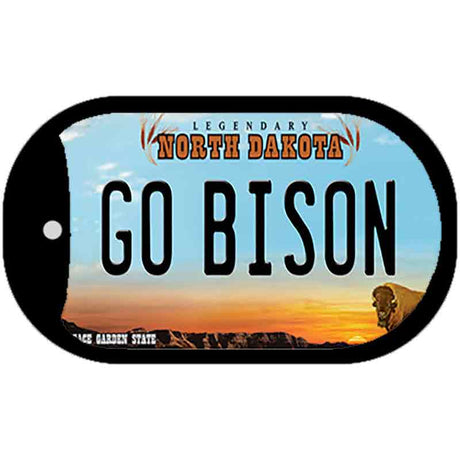 Go Bison Novelty Metal Dog Tag Necklace DT-12955