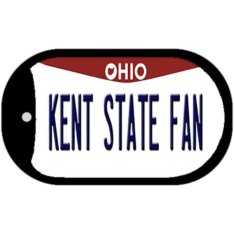 Kent State Fan Novelty Metal Dog Tag Necklace DT-12959