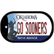 Go Sooners Novelty Metal Dog Tag Necklace DT-12975