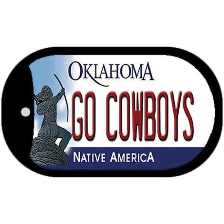 Go Cowboys Novelty Metal Dog Tag Necklace DT-12979