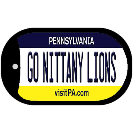 Go Nittany Lions Novelty Metal Dog Tag Necklace DT-12991