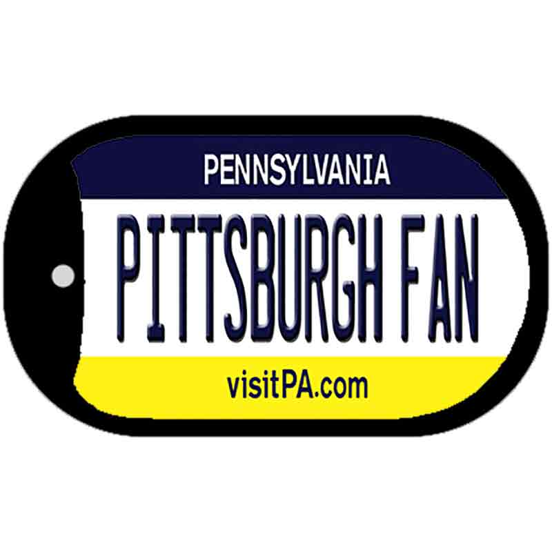 Pittsburgh Fan Novelty Metal Dog Tag Necklace DT-12994