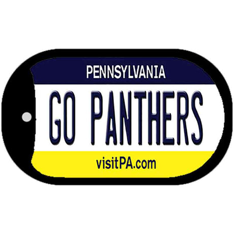 Go Panthers Novelty Metal Dog Tag Necklace DT-12996