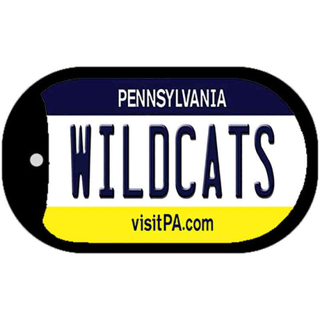 Wildcats Novelty Metal Dog Tag Necklace DT-13006