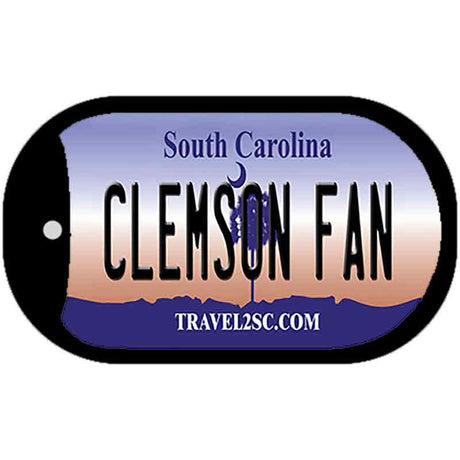 Clemson Fan Novelty Metal Dog Tag Necklace DT-13010