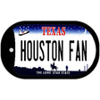 Houston Fan Novelty Metal Dog Tag Necklace DT-13039