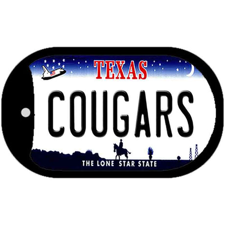 Cougars Novelty Metal Dog Tag Necklace DT-13040