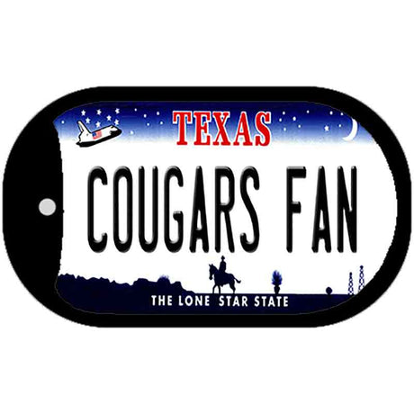 Cougars Fan Novelty Metal Dog Tag Necklace DT-13042