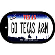 Go Texas A&M Novelty Metal Dog Tag Necklace DT-13044