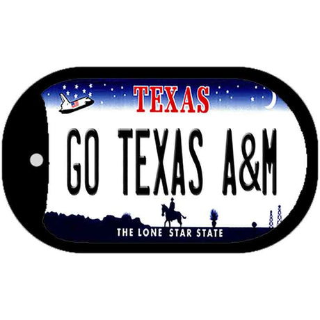 Go Texas A&M Novelty Metal Dog Tag Necklace DT-13044