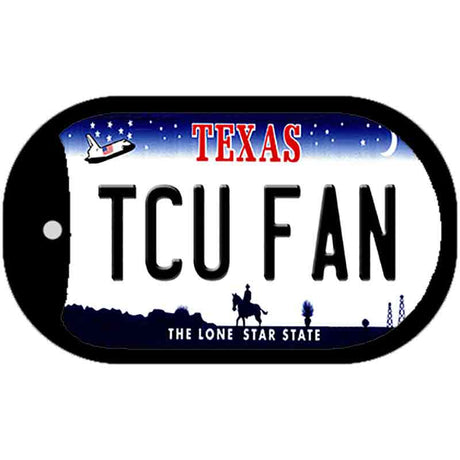 TCU Fan Novelty Metal Dog Tag Necklace DT-13051