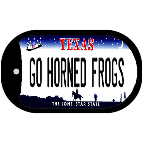 Go Horned Frogs Novelty Metal Dog Tag Necklace DT-13053