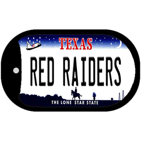 Red Raiders Novelty Metal Dog Tag Necklace DT-13058