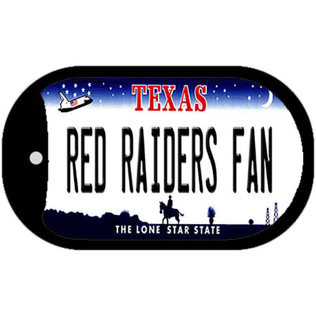 Red Raiders Fan Novelty Metal Dog Tag Necklace DT-13060