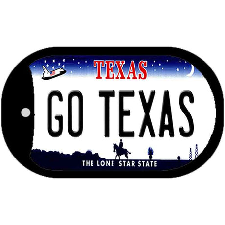 Go Texas Novelty Metal Dog Tag Necklace DT-13061