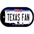 Texas Fan Novelty Metal Dog Tag Necklace DT-13062