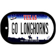 Go Longhorns Novelty Metal Dog Tag Necklace DT-13063