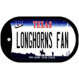 Longhorns Fan Novelty Metal Dog Tag Necklace DT-13064