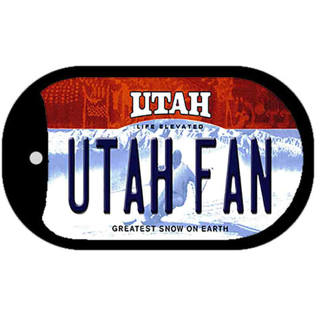 Utah Fan Novelty Metal Dog Tag Necklace DT-13070