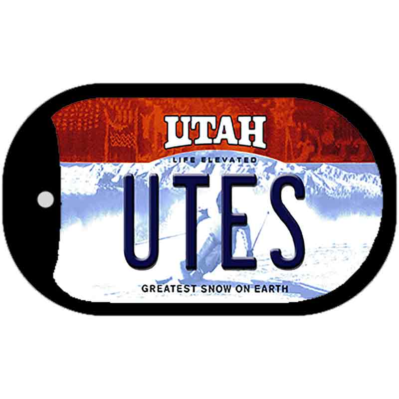 Utes Novelty Metal Dog Tag Necklace DT-13071