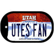 Utes Fan Novelty Metal Dog Tag Necklace DT-13073