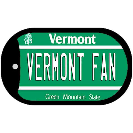 Vermont Fan Novelty Metal Dog Tag Necklace DT-13075