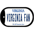 Virginia Fan Novelty Metal Dog Tag Necklace DT-13080