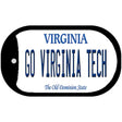 Go Virginia Tech Novelty Metal Dog Tag Necklace DT-13085