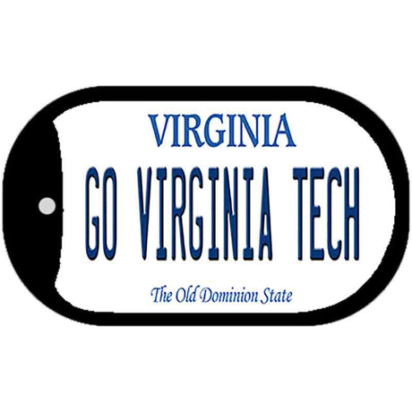 Go Virginia Tech Novelty Metal Dog Tag Necklace DT-13085