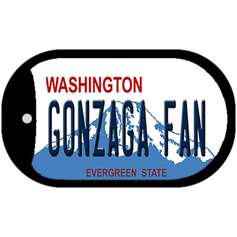 Gonzaga Fan Novelty Metal Dog Tag Necklace DT-13089