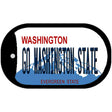 Go Washington State Novelty Metal Dog Tag Necklace DT-13098