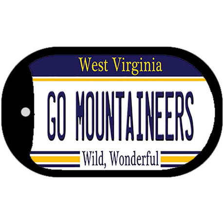 Go Mountaineers Novelty Metal Dog Tag Necklace DT-13112