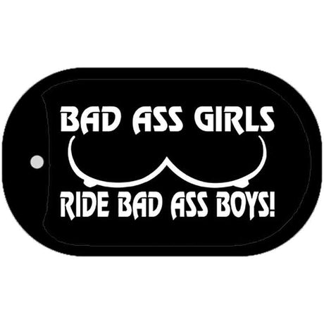 Bad Ass Girls Novelty Metal Dog Tag Necklace DT-1311