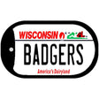 Badgers Novelty Metal Dog Tag Necklace DT-13122